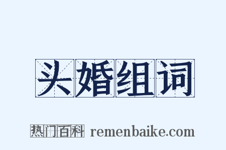 头婚组词是什么意思的图片